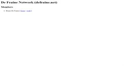 Desktop Screenshot of defraine.net